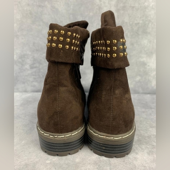 Stuart Weitzman Luge Foldover Little girl Kids brown Boots Size 1 - Picture 4 of 7